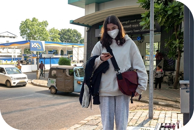 Finding an auto at the station