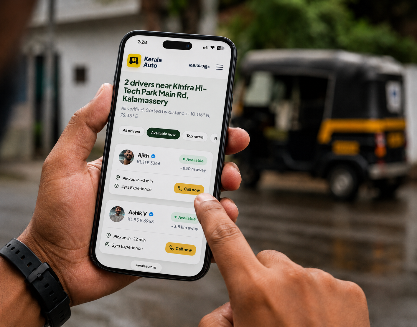 Pick a verified driver